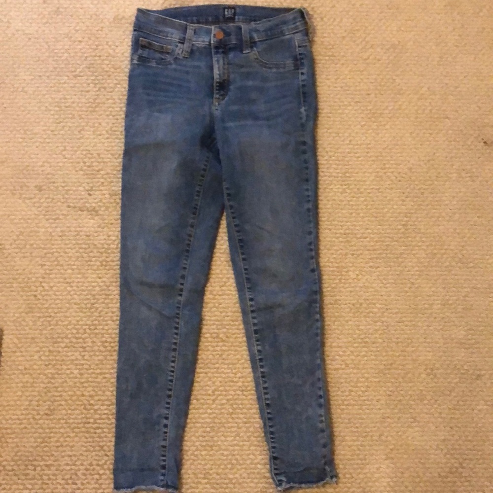 Denim jeans.